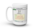 Personalizowany kubek z formułą Excel dla pracownika korporacji 330 ml
