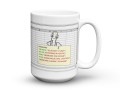 Ceramiczny kubek na biurko ze śmiesznym nadrukiem biurowym 450 ml