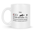 Kubek stan baterii 1 procent błąd 404 prezent biuro 330 ml
