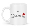 Kubek 330 ml biurowy z imieniem i napisem BŁĄD KRYTYCZNY