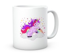 Kubek kolorowy nadruk Jednorożec Tęcza Unicorn