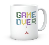 Kubek dla fana gier game over