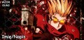 Biały błyszczący kubek z nadrukiem anime Trigun wzór 2