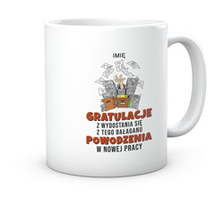 Kubek gratulacje z wydostania się